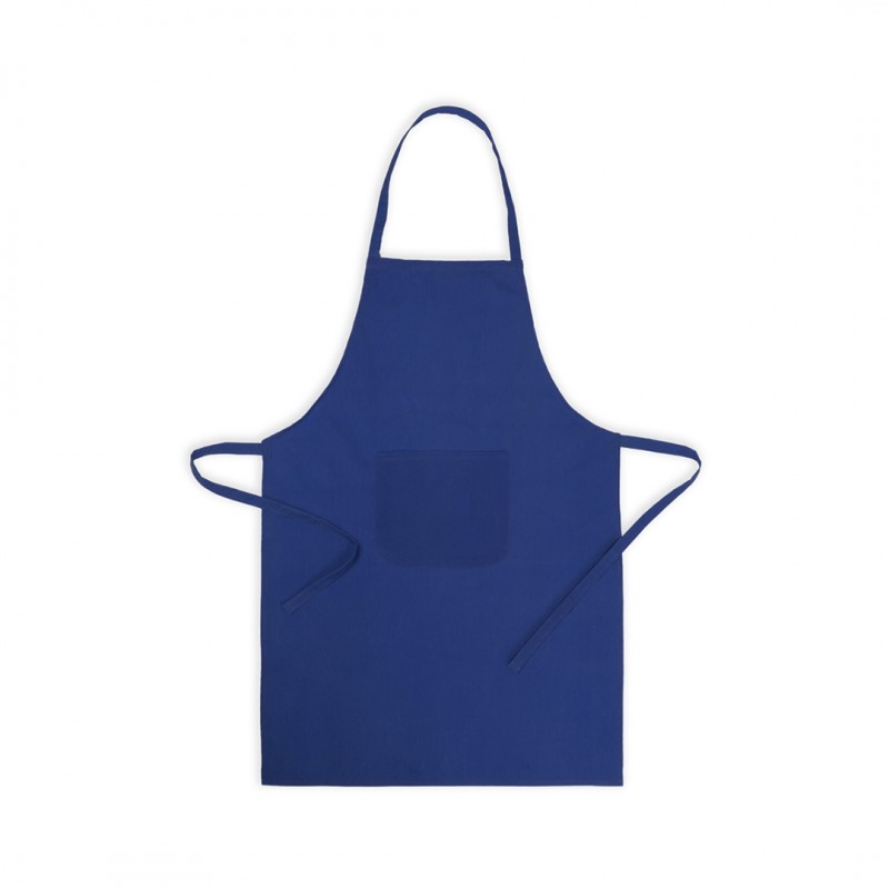 Delantal de algodón y poliéster con bolsillo frontal personalizado Xigor