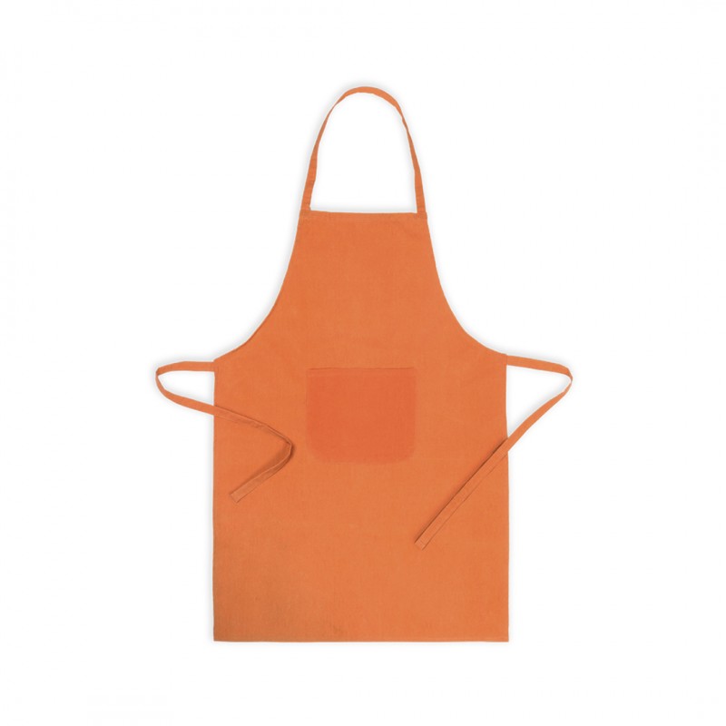 Delantal de algodón y poliéster con bolsillo frontal personalizado Xigor