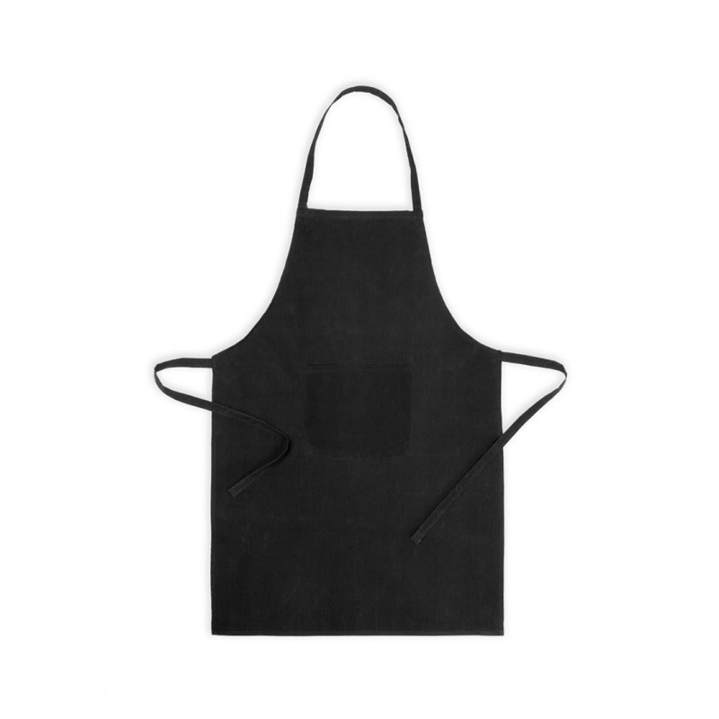 Delantal de algodón y poliéster con bolsillo frontal personalizado Xigor