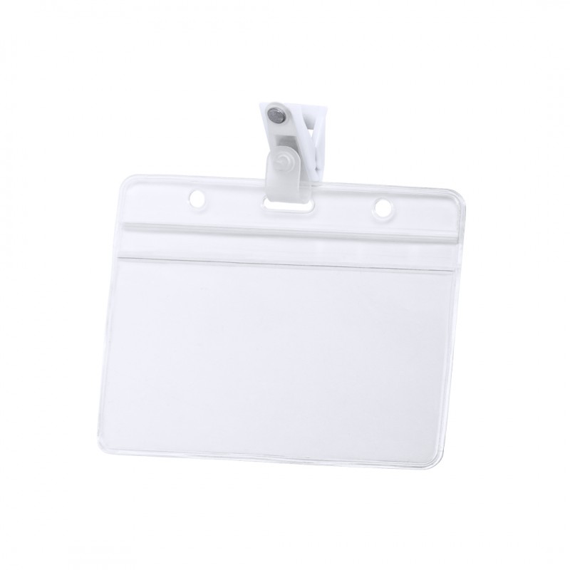 Identificador personalizable troquelado de PVC con clip Solip