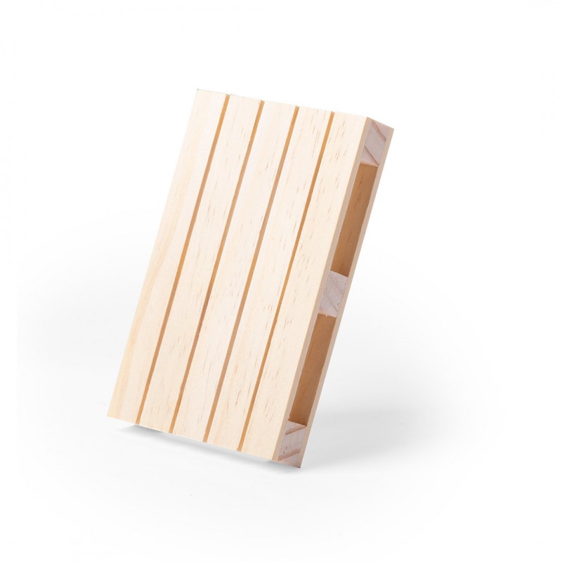Posavasos con forma de Palet personalizable para merchandising