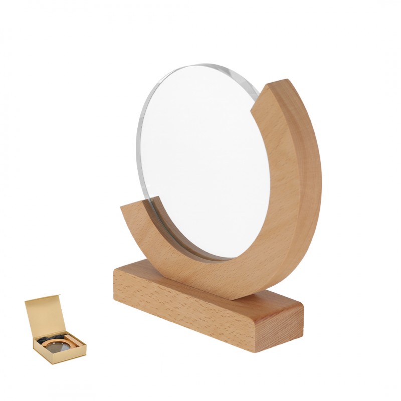 Placa trofeo de cristal y madera personalizable Xiflex