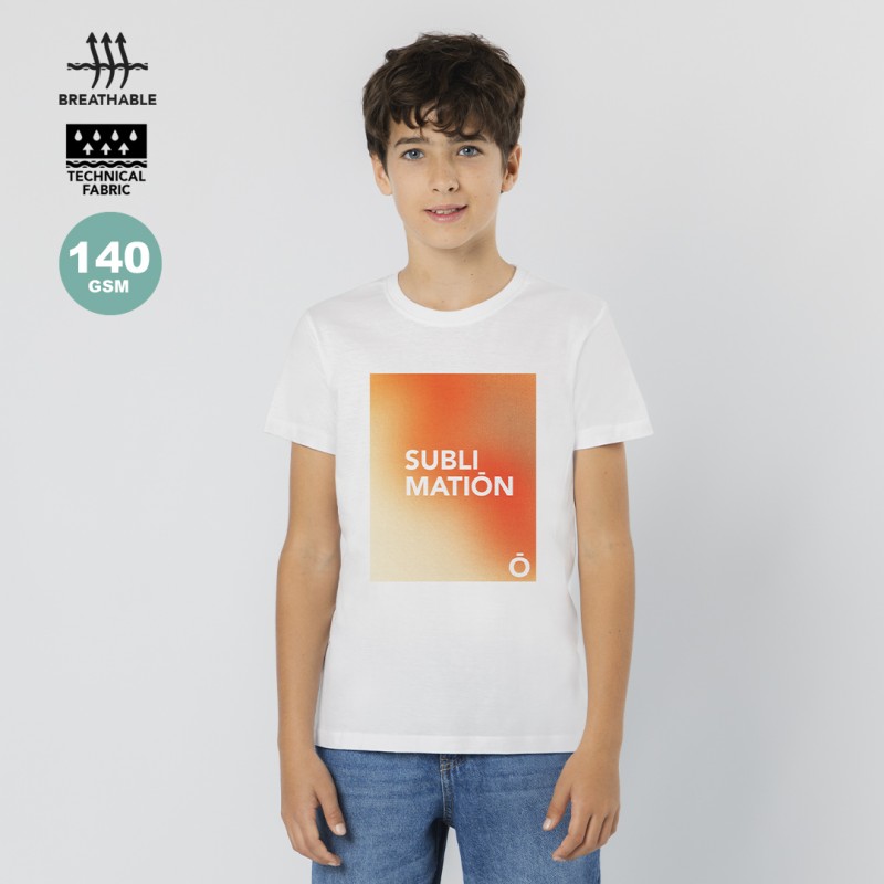 Camiseta infantil para regalo promocional con logo Krusly